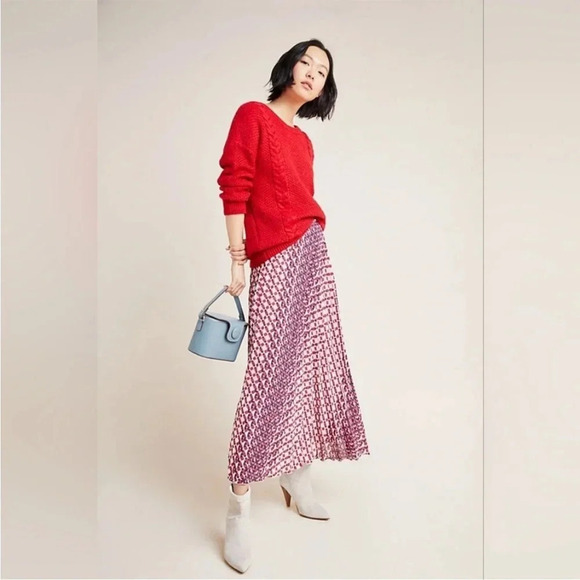 Anthropologie Maeve Mildi printed midi skirt - Picture 4 of 12